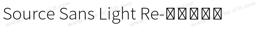 Source Sans Light Re字体转换